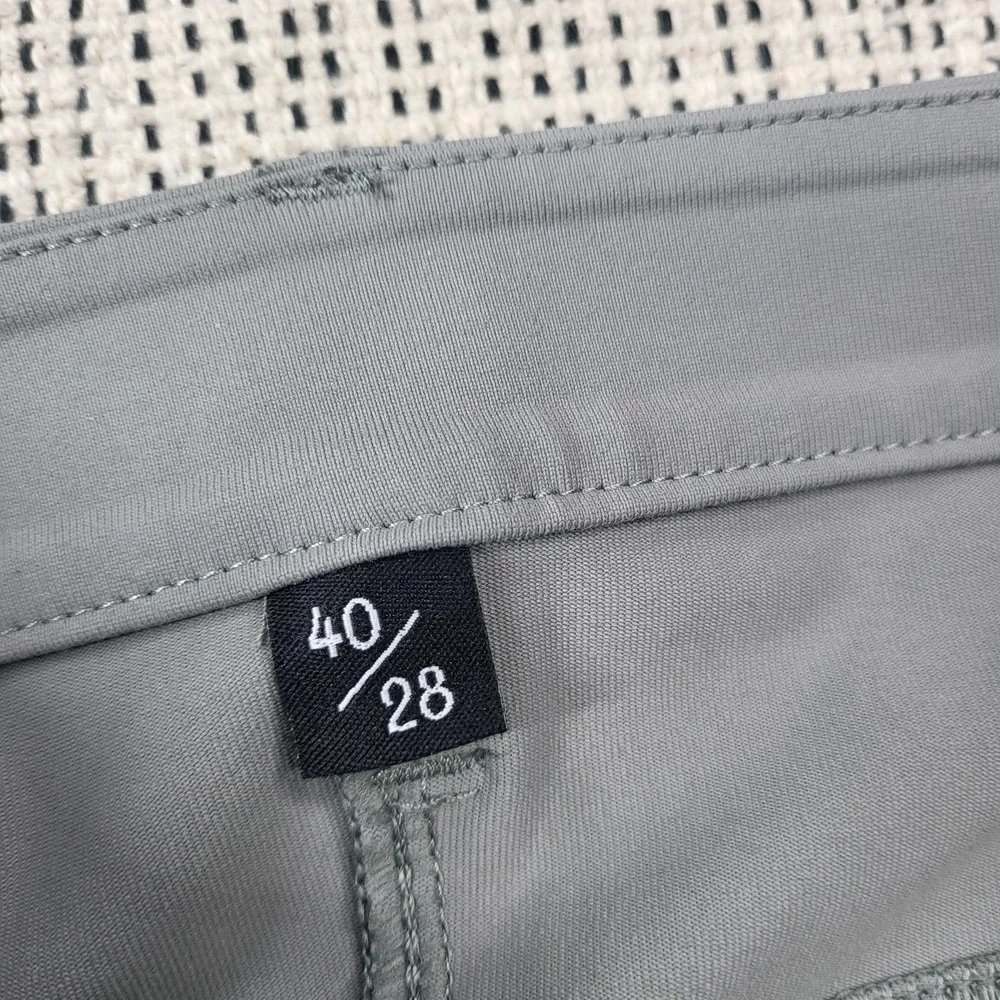 Public Rec Pants‎ Mens 40x28 Gray Chino Stretch Casual Travel Tech Golf Outdoor